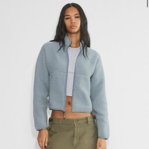 Aritzia Tna Polartec Fleece Mockneck Zip-Up Jacket